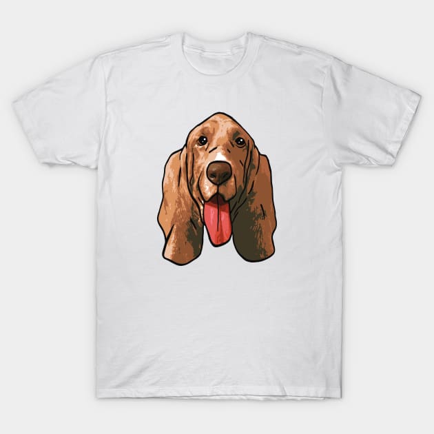 Basset Hound Dog T-Shirt by PetinHeart